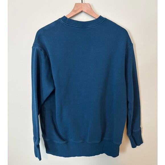 Nike Women's Phoenix Fleece Sweatshirt Small Valerian Blue - Picture 2 of 5